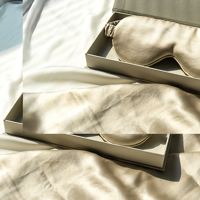 قناع عين حريري للنوم قابل للتعديل للعناية بالبشرة