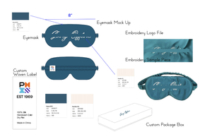 الحالة 2: حافظة قناع العين المطرزة