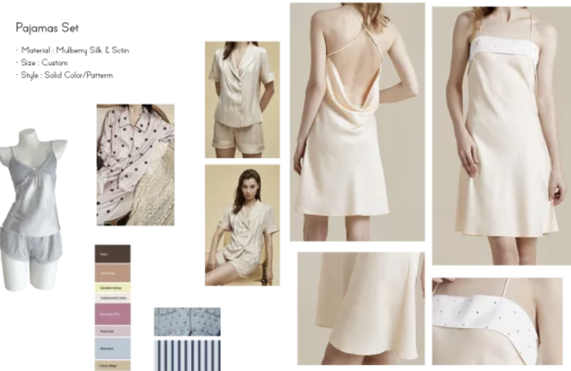 بيجامات الحرير